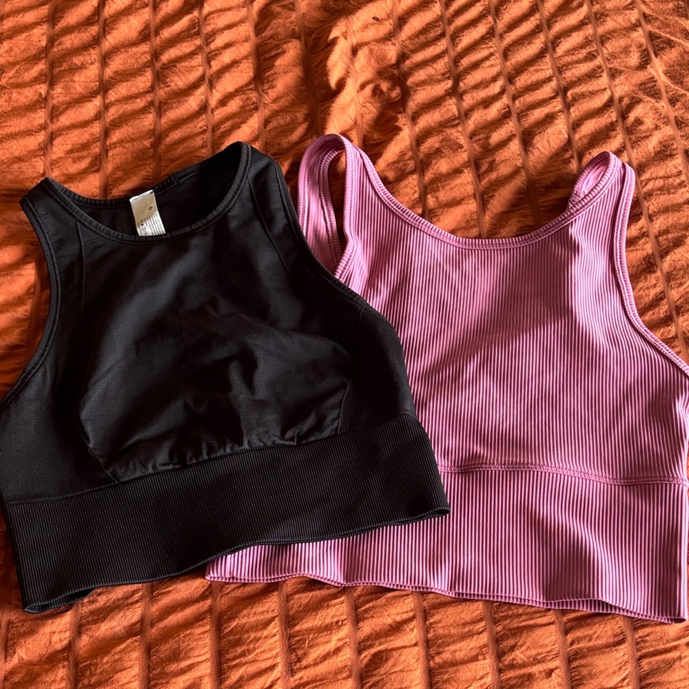 lululemon athletica Black and Pink Muscle Tees